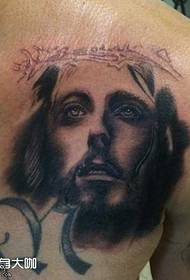 Modèle de tatouage d'épaule de Jésus