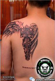 Shoulder guardian tattoo pattern