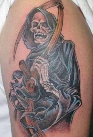 Patrón de tatuaje de morte desapiadada