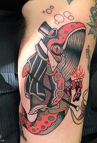Uzorak tetovaže kornjače na ramenu