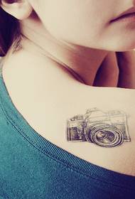 Beauty shoulder tattoo camera