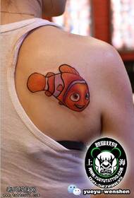 Shoulder's flounder tattoo pattern