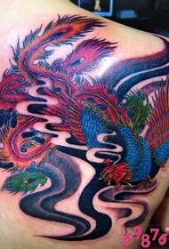 Tattoo pictura humero tergum phoenix