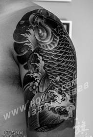 Shoulder classic koi tattoo pattern