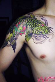 Shawl squid tattoo pattern picture