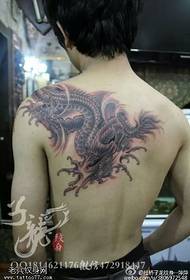 Chinese dragon tattoo pattern with shoulders and mighty domineering
