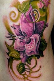 Ramena tridimenzionalna slika tatoo cvet trt