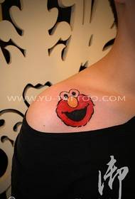 Shoulder color cartoon tattoo pattern