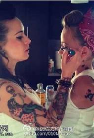 Cool mother and daughter tattoo