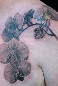 Tattoo artist shoulder and back tattoo work