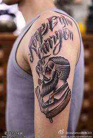 Qaabka loo yaqaan 'Baroque style' scorpion old old tattoo tattoo '