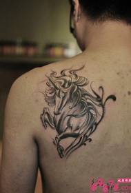 European and American style unicorn tattoo pictures