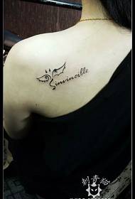 Einfaches und frisches Sternbild Tattoo Muster