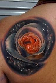 Ličnost ramena moda ruža tetovaža uzorak slika