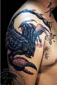 Boy shoulder domineering big braid tattoo pattern picture