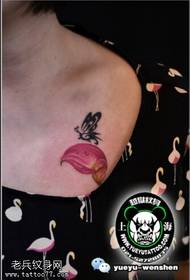 Beautiful calla butterfly tattoo pattern