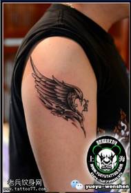 Classic wings tattoo pattern