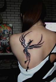 Tattoooya destikê jinikê phoenix totem