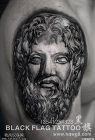 Kreikkalainen Cosmos Poseidon -tatuointikuvio
