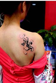 Beauty shoulders beautiful and beautiful totem tattoo pattern pictures