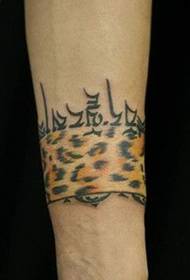 Passionate leopard tattoo