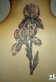Classic poppy flower tattoo pattern