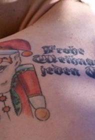 Creative santa claus tattoo picture