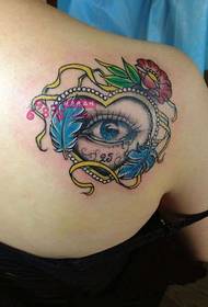 Love tears eyes shoulder tattoo pictures