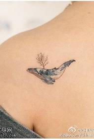 Inkt dolfijn tattoo patroon