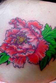 Tattoo rich elephant - peony picture