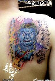 中国風の絵画は明王のタトゥーパターンを移動しません