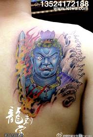 Традиционный неподвижный узор татуировки короля