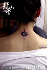 Wzór tatuażu gorące słońce
