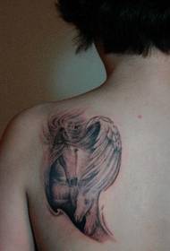 Ink, wind, horse, beautiful shoulder tattoo picture