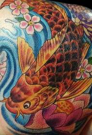 Lub xub pwg classic Suav squid tattoo