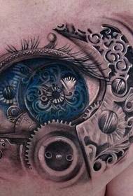 Boys shoulders good looking mechanical eye tattoo pattern pictures
