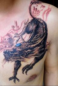 Nanchang Angel Branded Tattoo Show Picture Works: Shoulder Unicorn Tattoo Patroon