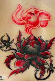 Waist Flower Tattoo Pattern