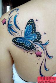 Mapfudzi emusikana akanaka butterfly tattoo maitiro