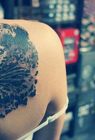Shoulder domineering leopard avatar tattoo scene