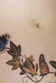 model de tatuaj fluture talie