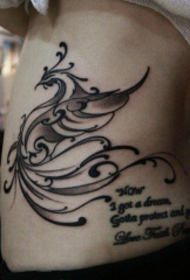 prostitutka struka savršenstvo totem Phoenix tetovaža tetovaža uzorak
