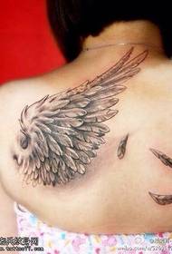 Woman shoulder wings tattoos are shared by tattoos