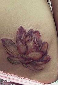 wzór tatuażu lotos