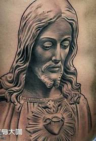 waist Jesus tattoo pattern