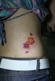 beauty waist beautifully delicate cherry tattoo picture