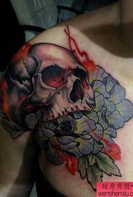 Tattoo show picture recommended a shoulder European and American skull tattoo pattern
