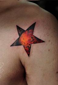 Тетоважа шоу, препорачуваат шема на тетоважа на рамо везда