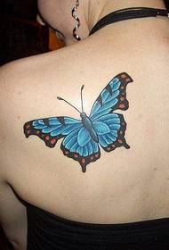 Small fresh shoulder butterfly tattoo work