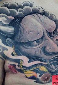 De beste tattoo-show, beveel een kleurrijke prajna-tatoeage aan